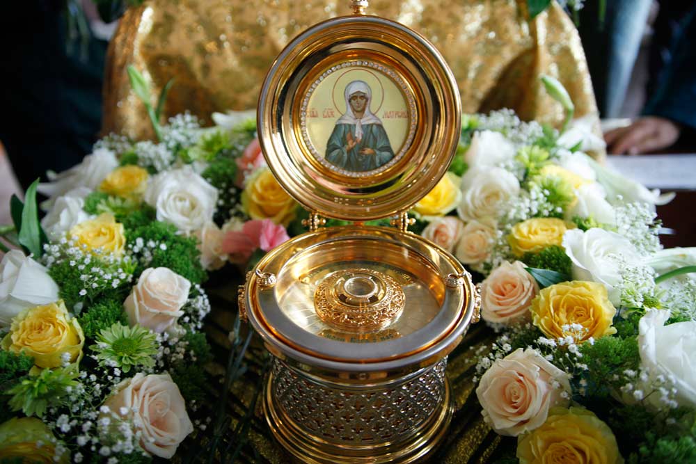 Мощи святой блаженной Матроны Московской в Свято-Покровском храме Кировска