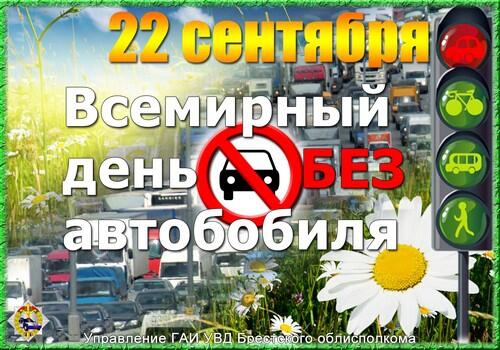 22 сентября на Кировщине пройдет акция “День без автомобиля”