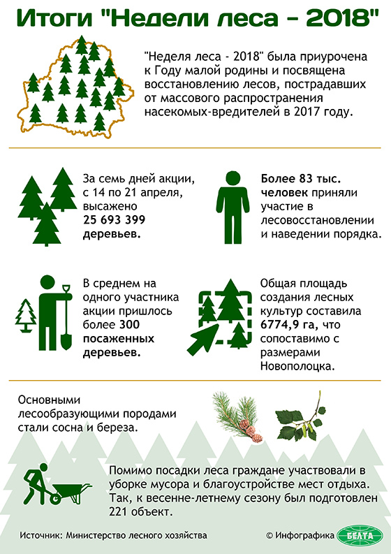 Итоги “Недели леса-2018” (инфографика)