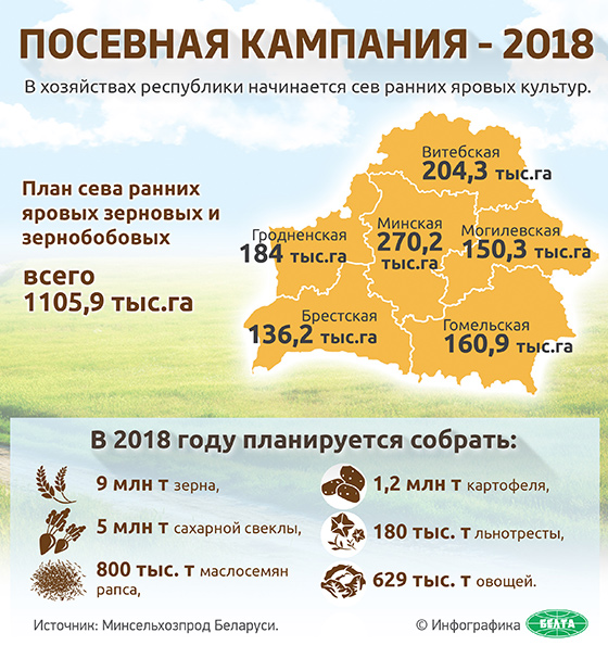 Посевная кампания-2018 (инфографика)