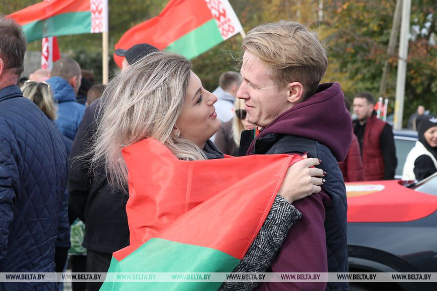 Участники республиканского автопробега Минск – Витебск «За единую Беларусь» побывали в Александрии