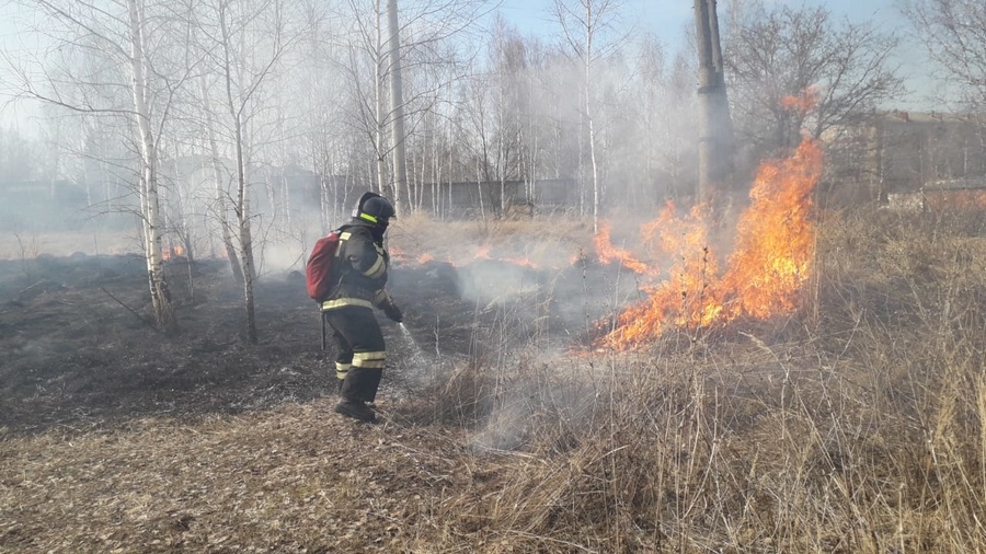 В Могилевской области в выходные дни спасатели 28 раз выезжали на тушение сухой растительности