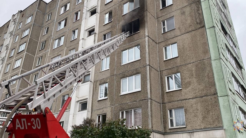 В Минске на пожаре погибли отец и ребенок