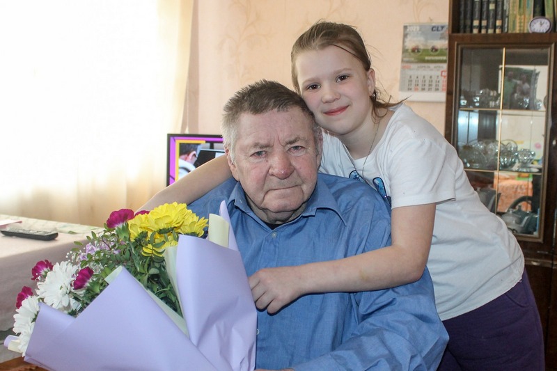 Ветеран труда “Рассвета” принимал поздравления с 80-летним юбилеем