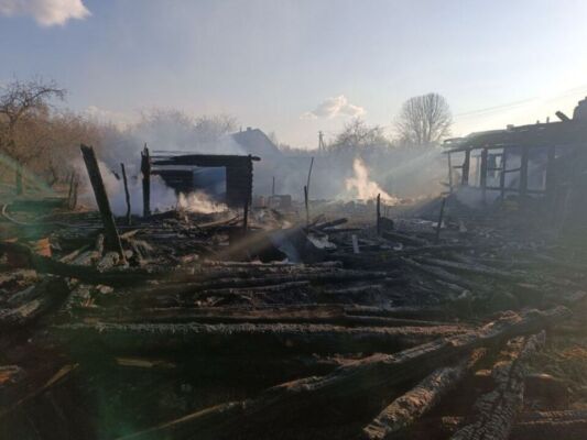 28 марта в Скачке Кировского района произошел пожар