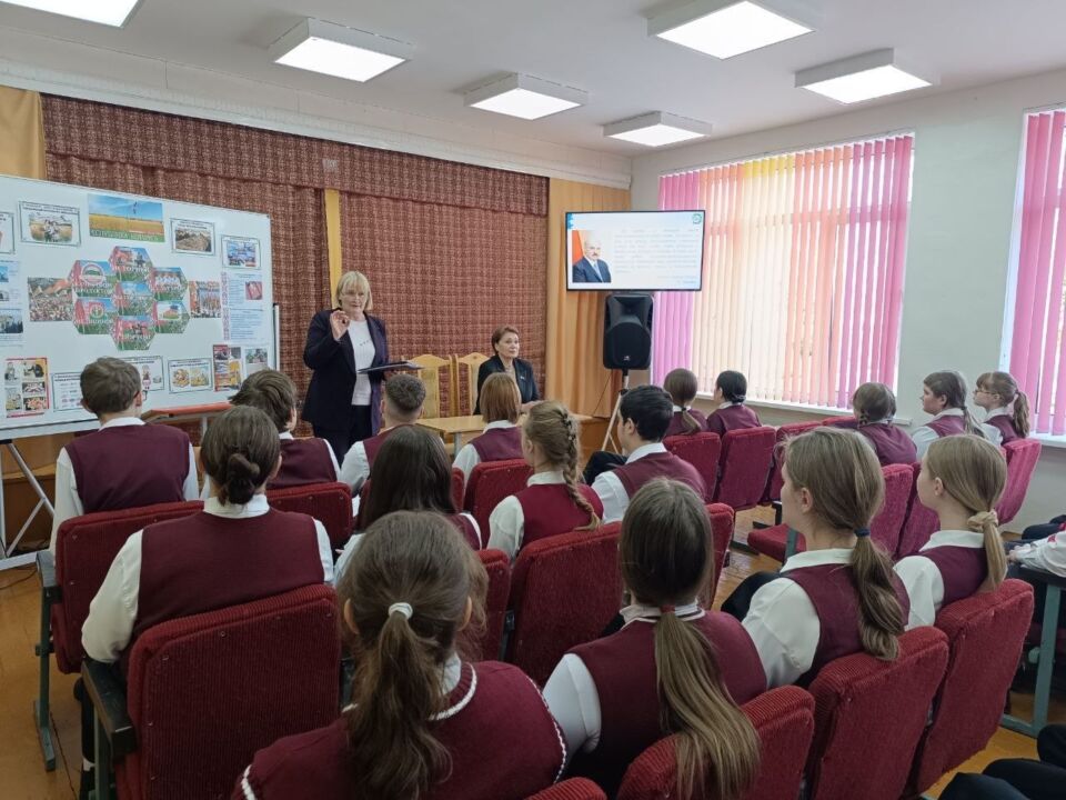 В Мышковичской средней школе прошёл Единый информационный час